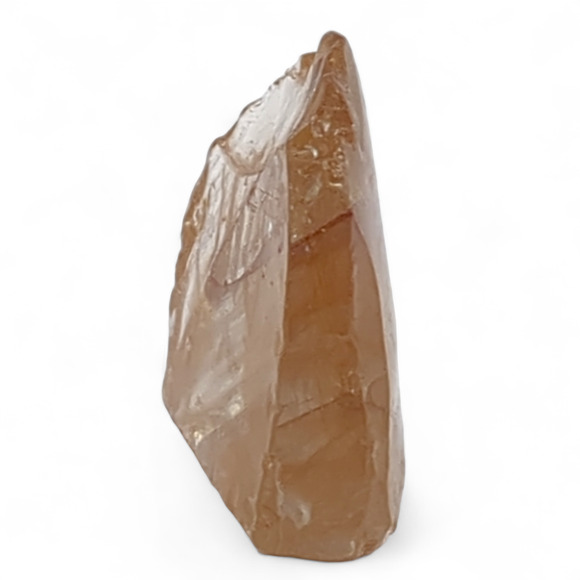 Carmel and Clear Swirl Art Glass Cullet Translucent #4S113 - Picture 2 of 6